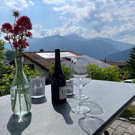 Wohnung Mit Fantastischer Aussicht Trin Exterior foto